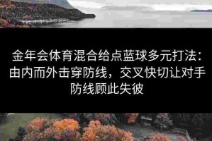 金年会体育混合给点蓝球多元打法：由内而外击穿防线，交叉快切让对手防线顾此失彼