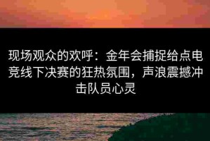 现场观众的欢呼：金年会捕捉给点电竞线下决赛的狂热氛围，声浪震撼冲击队员心灵